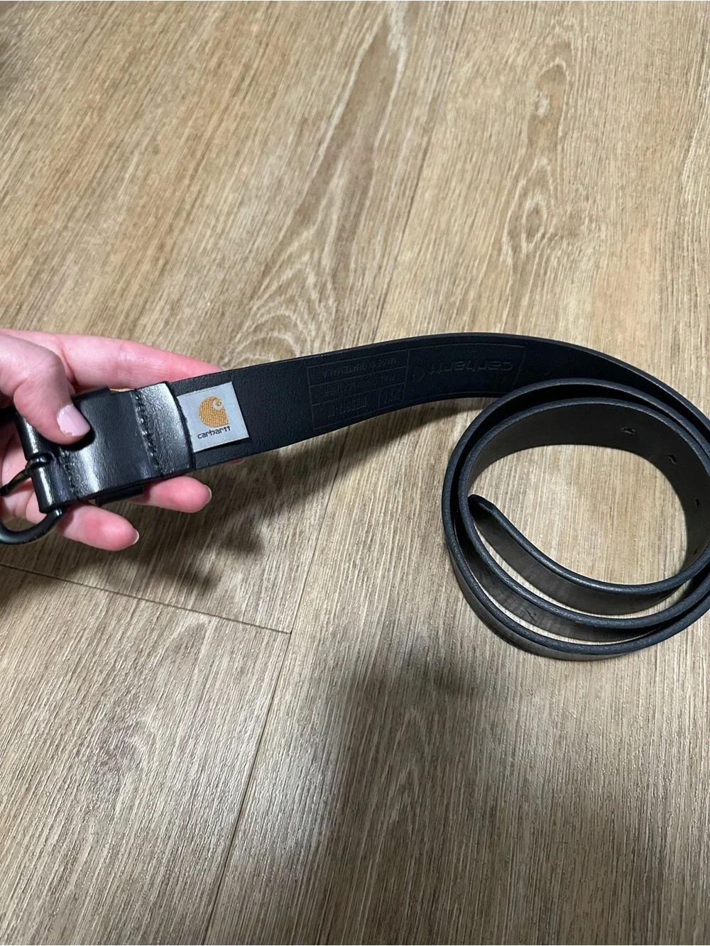 Carhartt Black Bridle Leather Belt XXL